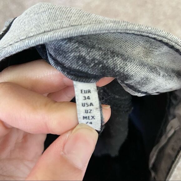 Zara Gray Acid Washed Denim Jeans - Picture 3 of 4